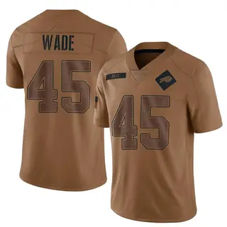 Buffalo Bills Men's Christian Wade Limited 2023 Salute To Service Jersey - Brown