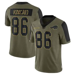 Buffalo Bills Men's Dalton Kincaid Limited 2021 Salute To Service Jersey - Olive