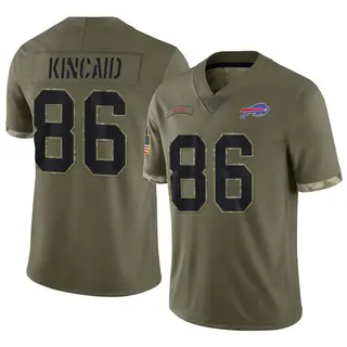 Buffalo Bills Men's Dalton Kincaid Limited 2022 Salute To Service Jersey - Olive