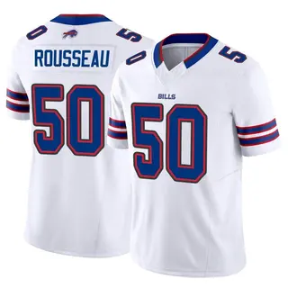 Greg Rousseau 50 Buffalo Bills Super Bowl LVII Away Player Men Jersey -  White Jersey - Bluefink