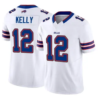 Jersey Ninja - Buffalo Bills Blue Jim Kelly Crossover Hockey Jersey