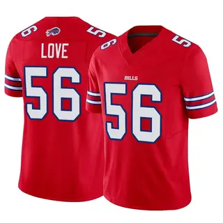 Buffalo Bills Men's Mike Love Limited Vapor F.U.S.E. Jersey - Red