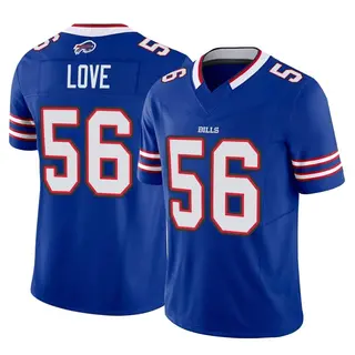 Buffalo Bills Men's Mike Love Limited Vapor F.U.S.E. Jersey - Royal