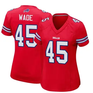 Buffalo Bills Women's Christian Wade Game Alternate Jersey - Red