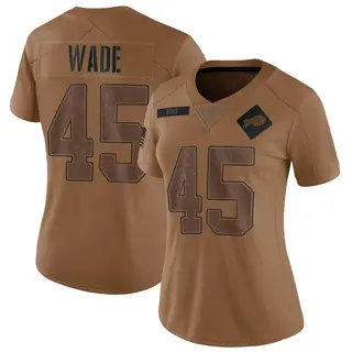 Buffalo Bills Women's Christian Wade Limited 2023 Salute To Service Jersey - Brown