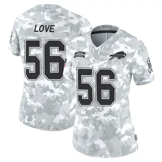 Buffalo Bills Women's Mike Love Limited 2024 Salute to Service Jersey - Arctic Camo