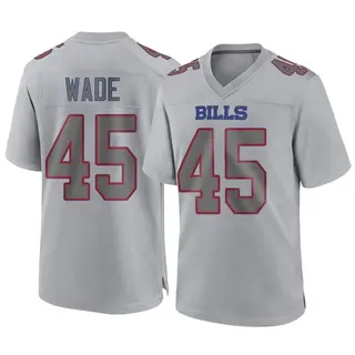 Buffalo Bills Youth Christian Wade Game Atmosphere Fashion Jersey - Gray